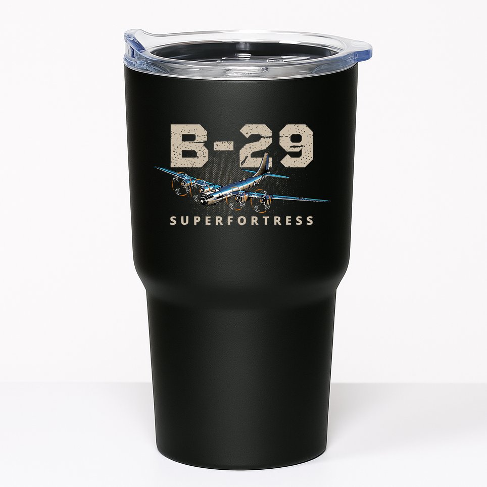 Military Warbird Airplane B29 Superfortress Tumbler