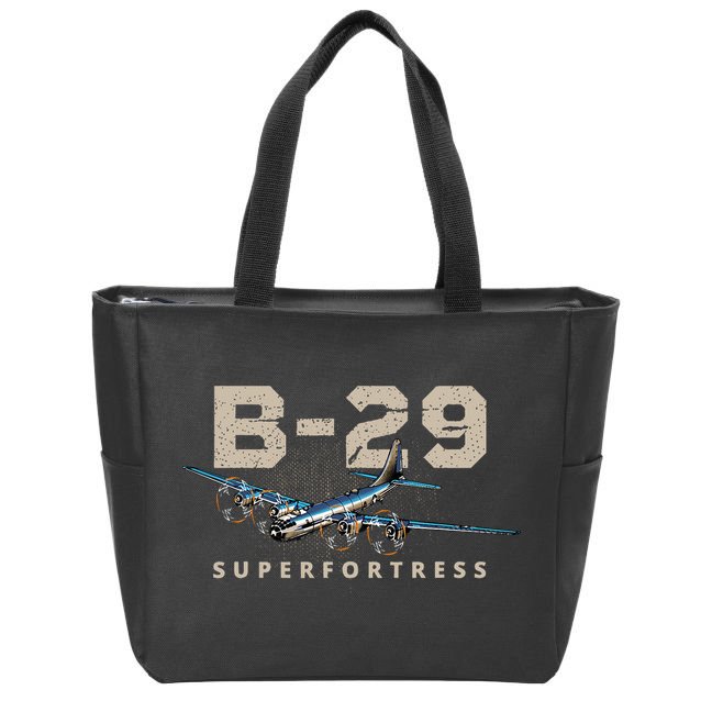 Military Warbird Airplane B29 Superfortress Zip Tote Bag