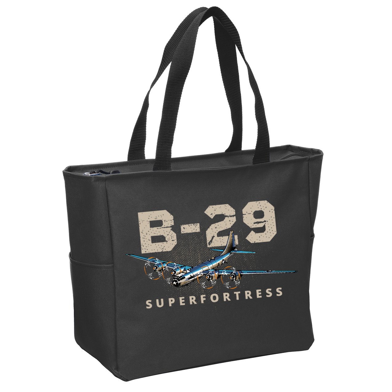 Military Warbird Airplane B29 Superfortress Zip Tote Bag