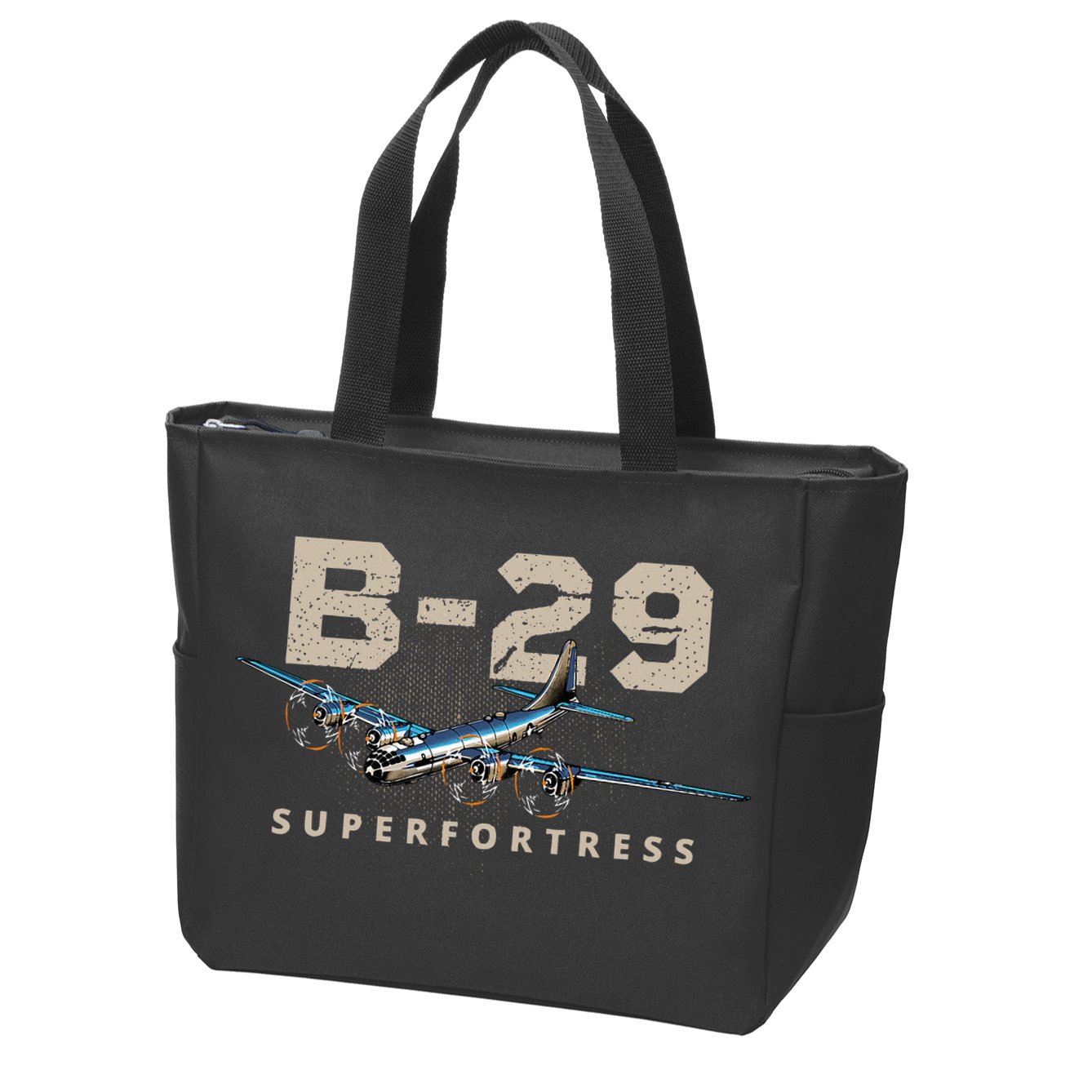 Military Warbird Airplane B29 Superfortress Zip Tote Bag