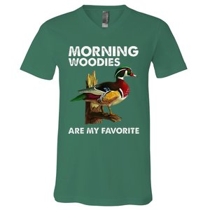 Morning Woodies Are My Favorite V-Neck T-Shirt