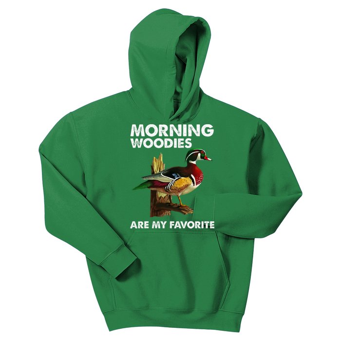 Morning Woodies Are My Favorite Kids Hoodie