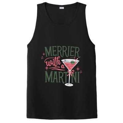 Merrier With A Martini Coquette Christmas Cocktail Martini Gift PosiCharge Competitor Tank