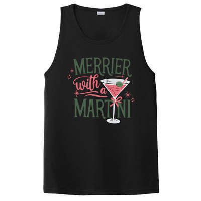 Merrier With A Martini Coquette Christmas Cocktail Martini Gift PosiCharge Competitor Tank