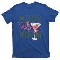 Merrier With A Martini Coquette Christmas Cocktail Martini Gift T-Shirt