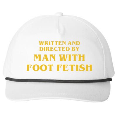 Man With A Foot Fetish Snapback Five-Panel Rope Hat