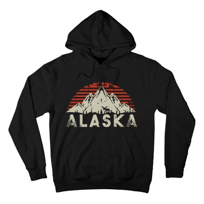 Mountain Wildlife Animal Alaskan Moose Retro Alaska Hoodie