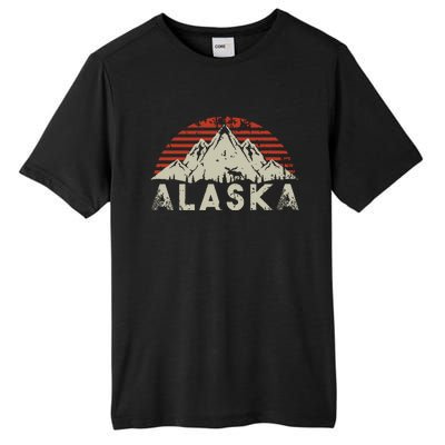 Mountain Wildlife Animal Alaskan Moose Retro Alaska Tall Fusion ChromaSoft Performance T-Shirt