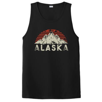 Mountain Wildlife Animal Alaskan Moose Retro Alaska PosiCharge Competitor Tank