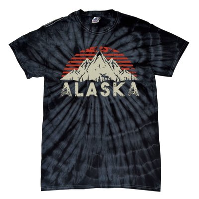 Mountain Wildlife Animal Alaskan Moose Retro Alaska Tie-Dye T-Shirt