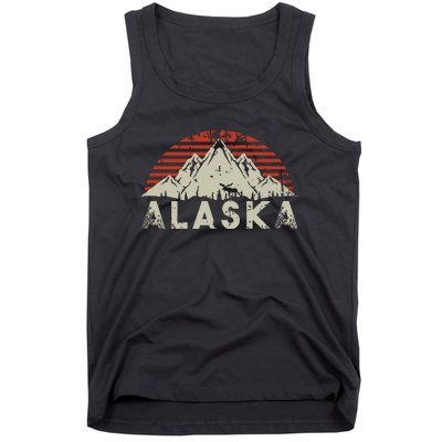 Mountain Wildlife Animal Alaskan Moose Retro Alaska Tank Top