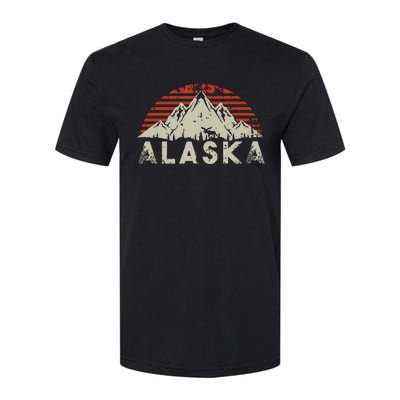 Mountain Wildlife Animal Alaskan Moose Retro Alaska Softstyle® CVC T-Shirt