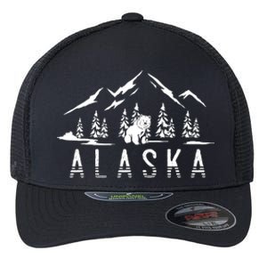 Mountain Wildlife Animal Alaskan Bear Nature Alaska Flexfit Unipanel Trucker Cap