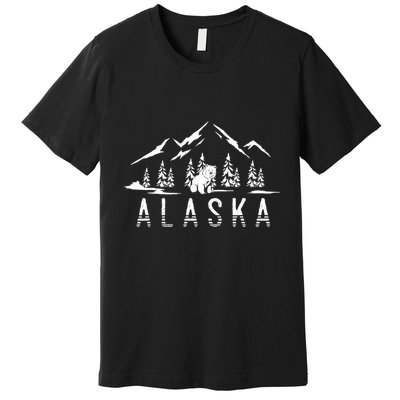 Mountain Wildlife Animal Alaskan Bear Nature Alaska Premium T-Shirt