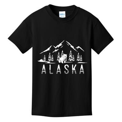 Mountain Wildlife Animal Alaskan Bear Nature Alaska Kids T-Shirt