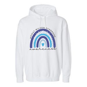 Mowat Wilson Awareness Rainbow Supporter Garment-Dyed Fleece Hoodie