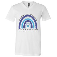 Mowat Wilson Awareness Rainbow Supporter V-Neck T-Shirt