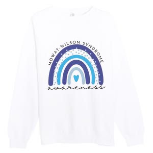 Mowat Wilson Awareness Rainbow Supporter Premium Crewneck Sweatshirt