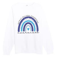 Mowat Wilson Awareness Rainbow Supporter Premium Crewneck Sweatshirt