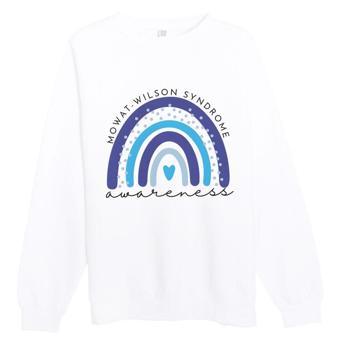 Mowat Wilson Awareness Rainbow Supporter Premium Crewneck Sweatshirt