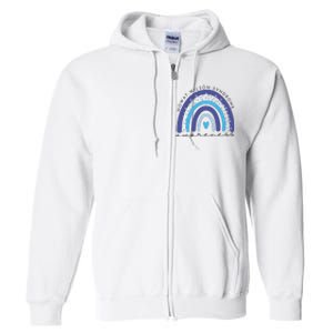 Mowat Wilson Awareness Rainbow Supporter Full Zip Hoodie