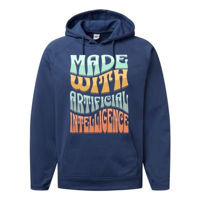 Made With Artificial Intelligence Performance Fleece Hoodie