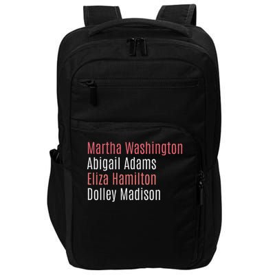 Martha Washington Abigail Adams Eliza Hamilton Impact Tech Backpack