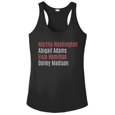 Martha Washington Abigail Adams Eliza Hamilton Ladies PosiCharge Competitor Racerback Tank