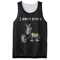 Mouse Walking a Donkey I Don't Give Rats Ass Mesh Reversible Basketball Jersey Tank