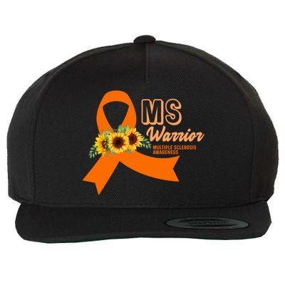 Ms Warrior Awareness Gift Ms Awareness Funny Gift Wool Snapback Cap