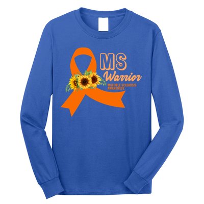 Ms Warrior Awareness Gift Ms Awareness Funny Gift Long Sleeve Shirt