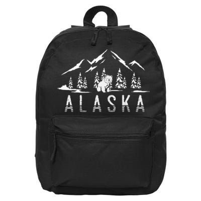 Mountain Wildlife Animal Alaskan Bear Nature Alaska 16 in Basic Backpack