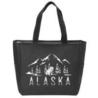 Mountain Wildlife Animal Alaskan Bear Nature Alaska Zip Tote Bag