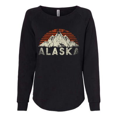 Mountain Wildlife Animal Alaskan Moose Retro Alaska Womens California Wash Sweatshirt