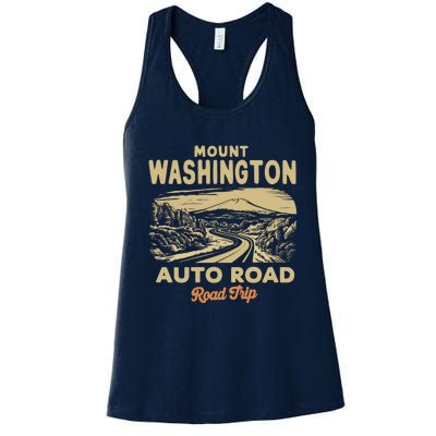 Mount Washington Auto Road Road Trip Adventure Women's Racerback Tank