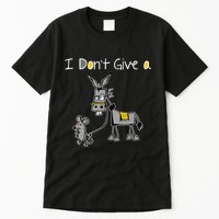 Mouse Walking A Donkey I DonT Give Rats Ass Mouse Tall T-Shirt