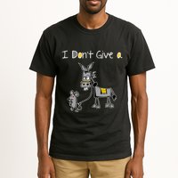 Mouse Walking A Donkey I DonT Give Rats Ass Mouse Tall T-Shirt