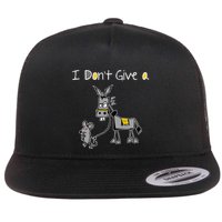 Mouse Walking A Donkey I DonT Give Rats Ass Mouse Flatbill Hat