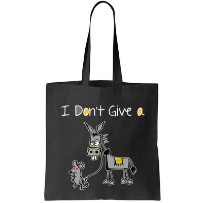 Mouse Walking A Donkey I DonT Give Rats Ass Mouse Bag