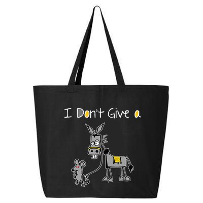Mouse Walking A Donkey I DonT Give Rats Ass Mouse 25L Jumbo Tote