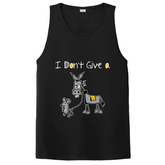 Mouse Walking A Donkey I DonT Give Rats Ass Mouse PosiCharge Competitor Tank