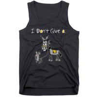 Mouse Walking A Donkey I DonT Give Rats Ass Mouse Tank Top