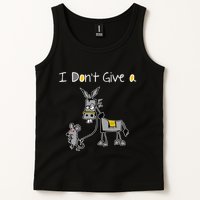 Mouse Walking A Donkey I DonT Give Rats Ass Mouse Tank Top