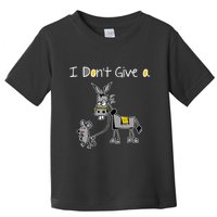Mouse Walking A Donkey I DonT Give Rats Ass Mouse Toddler T-Shirt
