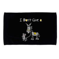 Mouse Walking A Donkey I DonT Give Rats Ass Mouse Microfiber Hand Towel