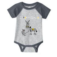 Mouse Walking A Donkey I DonT Give Rats Ass Mouse Infant Baby Jersey Bodysuit
