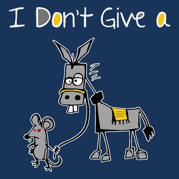 Mouse Walking A Donkey I DonT Give Rats Ass Mouse Infant Baby Jersey Bodysuit
