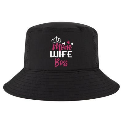 Mom Wife Boss Mom Boss Mom Boss Wife Boss Gift Cool Comfort Performance Bucket Hat