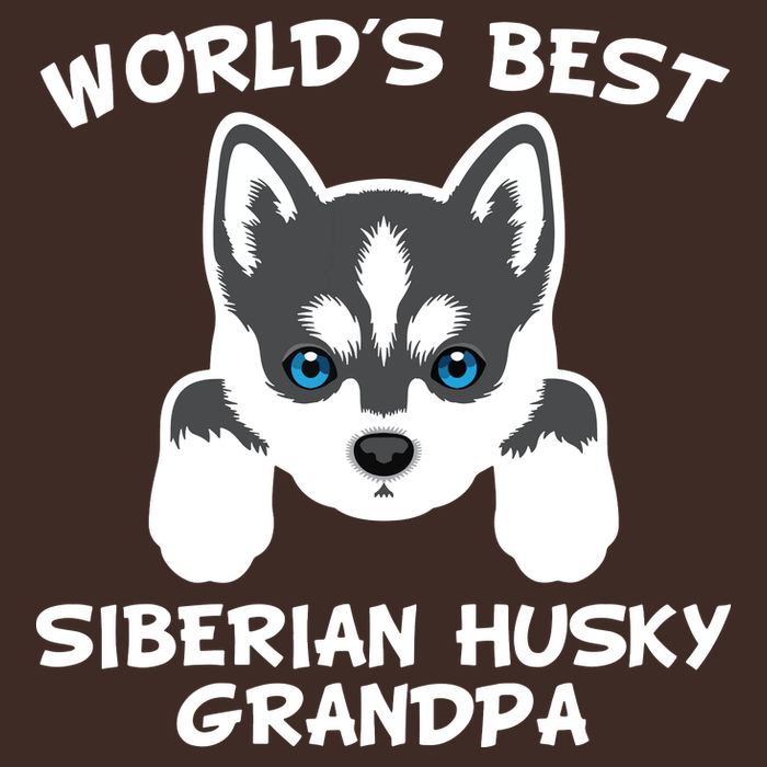 Men Worlds Best Siberian Husky Grandpa Dog Granddog Cooling Performance Crew T-Shirt