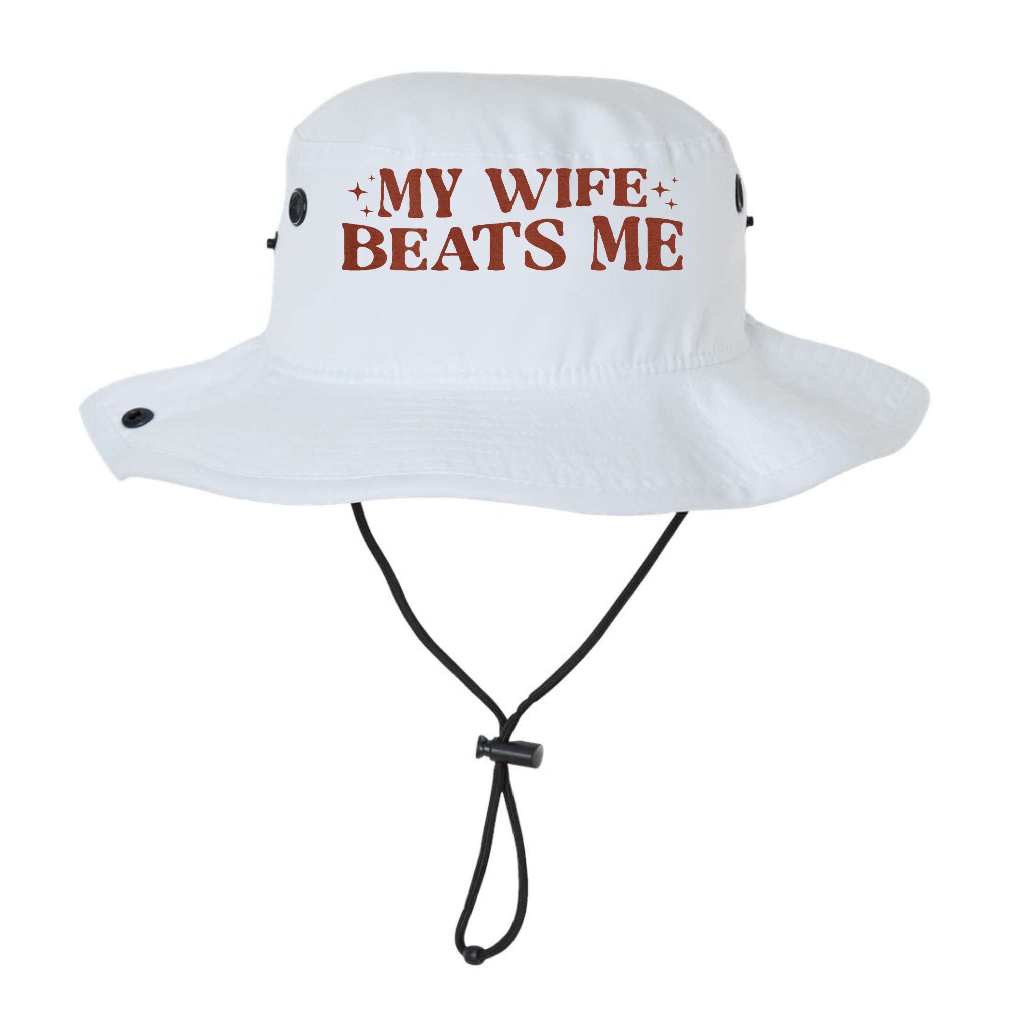 My Wife Beats Me Funny Relationship Couple Bucket Hat